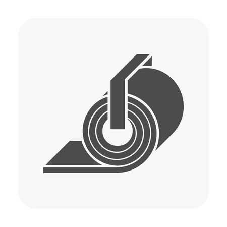 Metal product icon on white.のイラスト素材