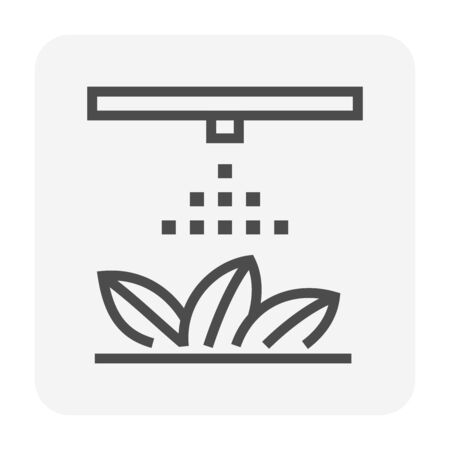Automatic water sprinkler and irrigation system icon design.のイラスト素材