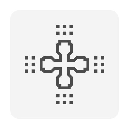 Automatic water sprinkler and irrigation system icon design.のイラスト素材