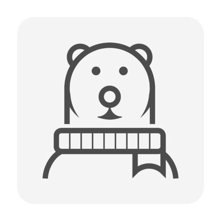 Bear animal vector icon design.のイラスト素材