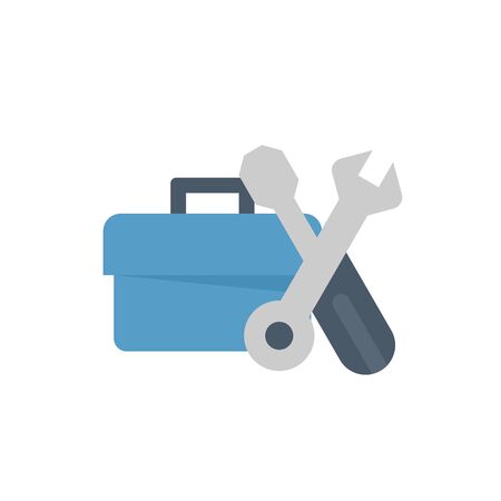 Tool box vector icon design for plumbing work graphic design element.のイラスト素材