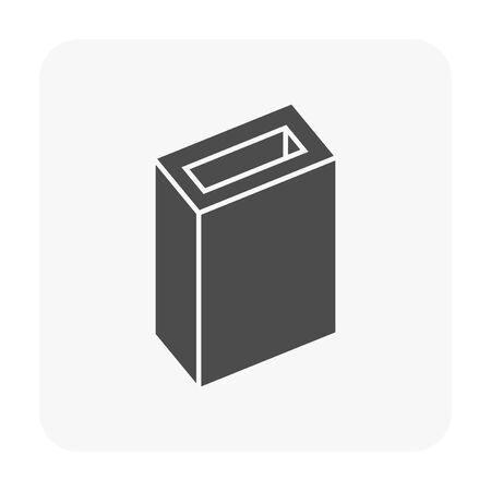 Metal product icon on white.のイラスト素材