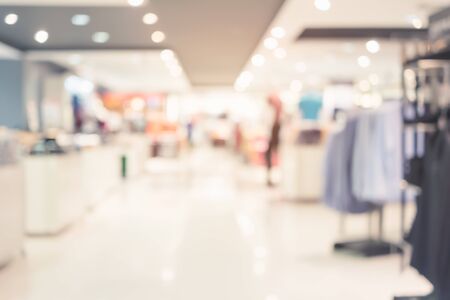 Defocus of shoppers and shopping mall for shopping business concept background.の写真素材