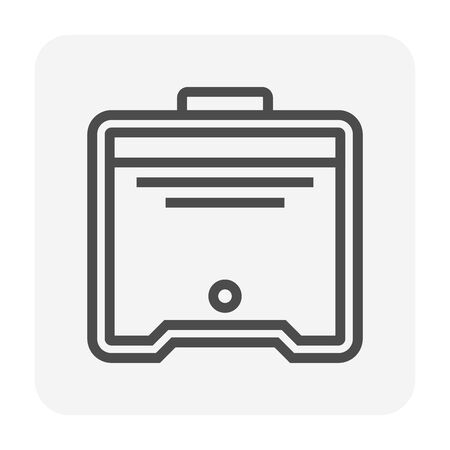 Water tank icon design, black.のイラスト素材