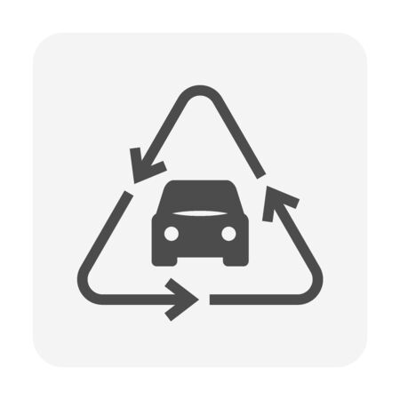 Used car and dealership icon for used car business design.のイラスト素材