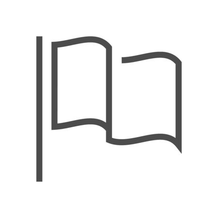 Flag vector icon design for military and army graphic design element.の写真素材