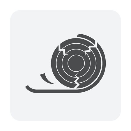 Wood sawmill cutting work vector icon design 
for wood sawmill industrial graphiv design element.のイラスト素材