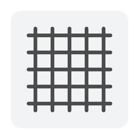 Steel rebar vector icon design on white background.のイラスト素材