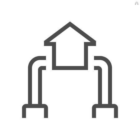 Smart home and robot technology vector icon design.のイラスト素材