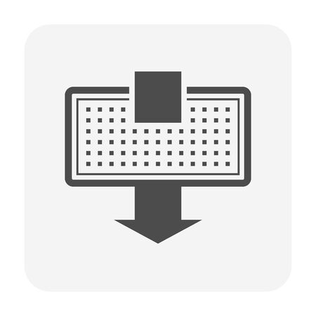 Air flow of air conditioner icon design.のイラスト素材