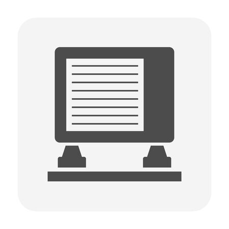 Air compressor steel support  icon design.のイラスト素材