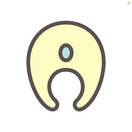 Fish filet vector icon design for food graphic design element work.,  48X48 pixel perfect and editable stroke.のイラスト素材