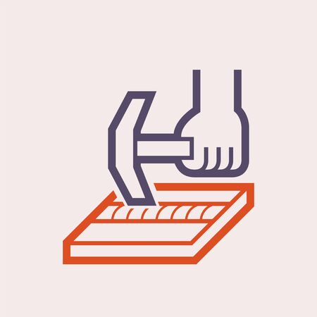 Welding work check icon.のイラスト素材