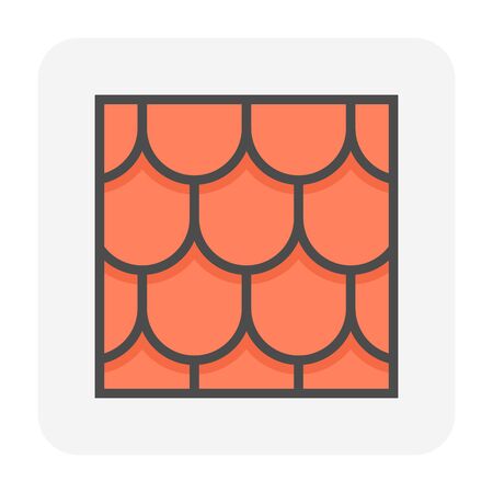 Roofing material icon design.のイラスト素材