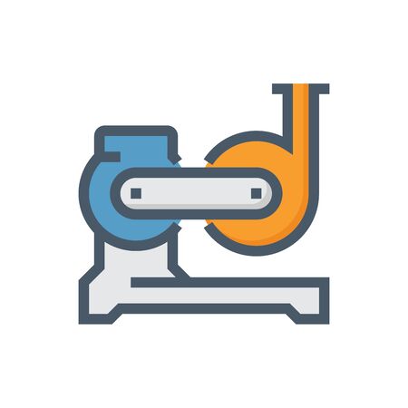 Water pump and engine vector icon design for distribution water.のイラスト素材