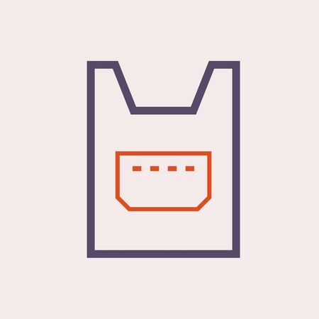 Fireproof cloth icon for industry work.のイラスト素材