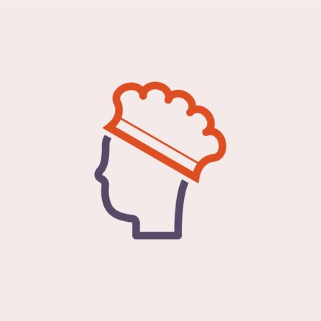 Cap hair or safety equipment vector icon design.のイラスト素材