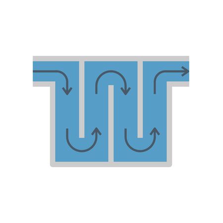 Water treatment and water filter icon.のイラスト素材