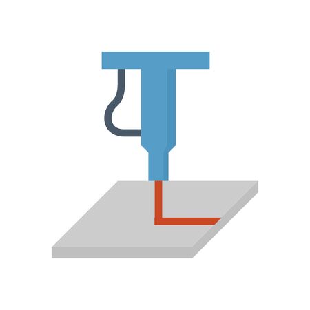 Steel cutting vector icon design on white background.のイラスト素材