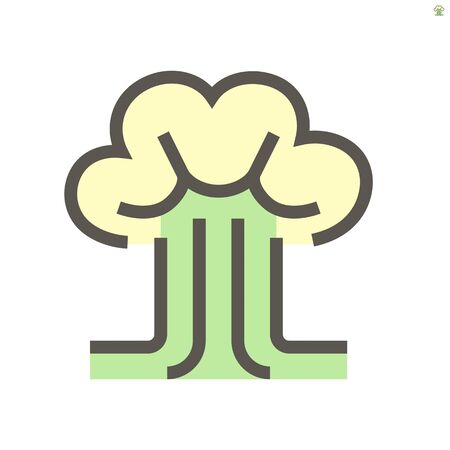 Bomb explosion vector icon design for military and army graphic design element.のイラスト素材