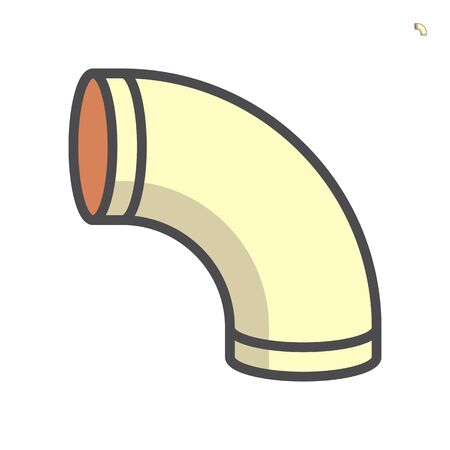 Air duct pipe vector icon design, 64x64 pixel perfect and editable stroke.のイラスト素材