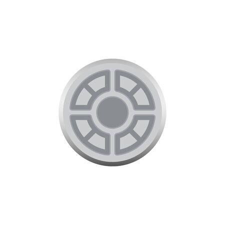 Steel cover for drainage system icon.のイラスト素材