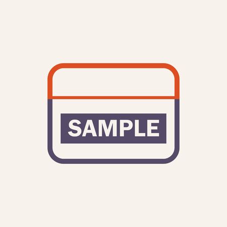 Vector icon of soil sample for soil testing work on white.のイラスト素材