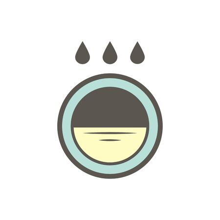Garden drainage system and pipe vector icon set design.のイラスト素材