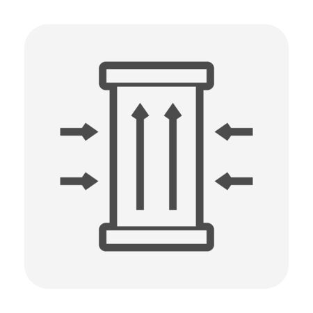 Water filtration system and accessory icon design for water purify work design.のイラスト素材