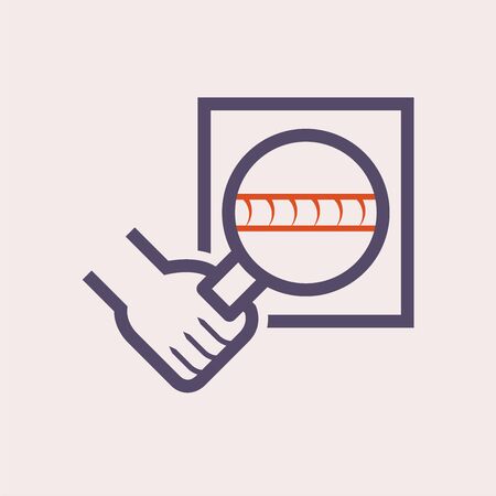 Welding work check vector icon design.のイラスト素材