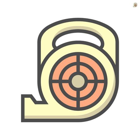 Blower for duct cleaning work iconのイラスト素材