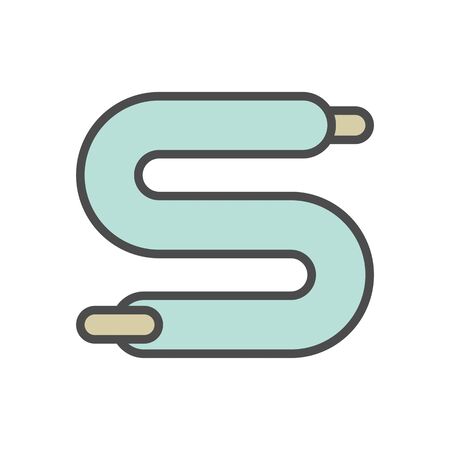 Air conditioner installation tool vector icon set design, editable stroke.のイラスト素材