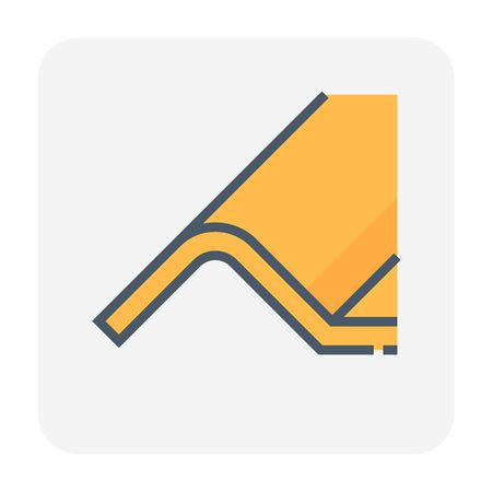 Roofing material icon design.のイラスト素材