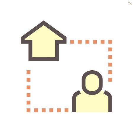 Smart home and online control technology vector icon design, 48x48 pixel perfect and editable stroke.のイラスト素材