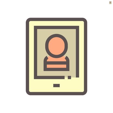 Smart home and cctv control on mobile vector icon design, 48x48 pixel perfect and editable stroke.のイラスト素材