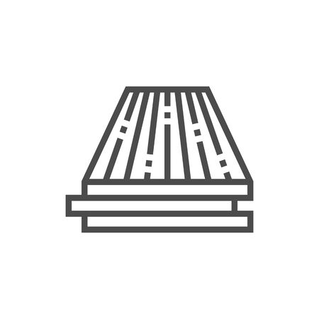 Wood floor and material vector icon set design on white background.のイラスト素材