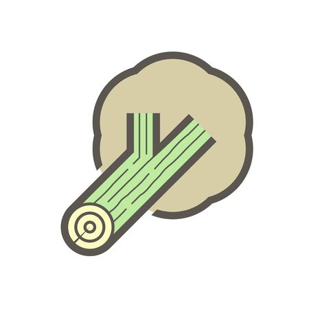 Plywood material and production industry vector icon design on white background.のイラスト素材