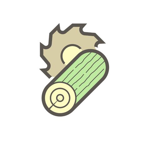 Plywood material and production industry vector icon design on white background.のイラスト素材