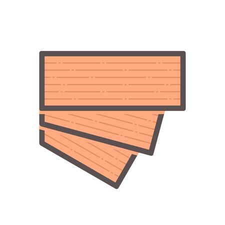 Wood floor and material vector icon design on white background.のイラスト素材
