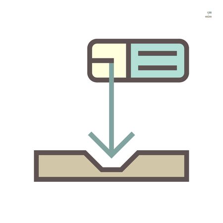 Welding work and tool such as welding torch, gas cutting tool, welding cabinet and other vector icon design, 64x64 pixel perfect and editable stroke.のイラスト素材