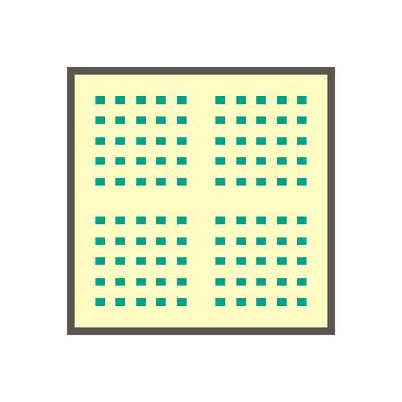 Air conditioner and air compressor cleaning work and tools vector icon design, editable stroke.のイラスト素材