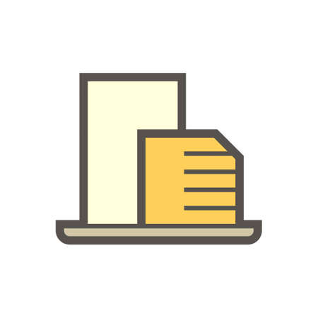 Real estate agent and investment vector icon design on white.のイラスト素材