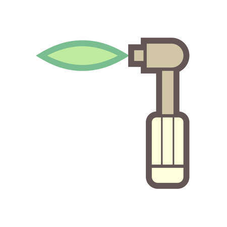 Gas cutting tool vector icon design on white background.のイラスト素材