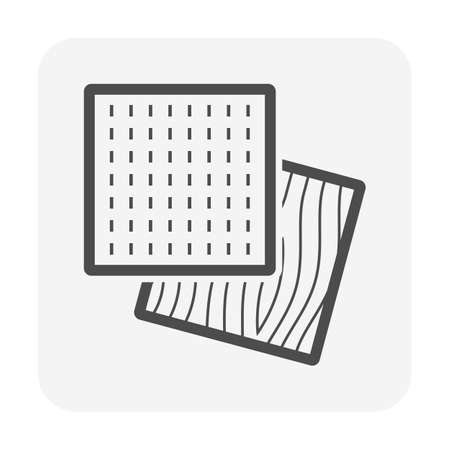 Tile floor sample material vector icon design.のイラスト素材