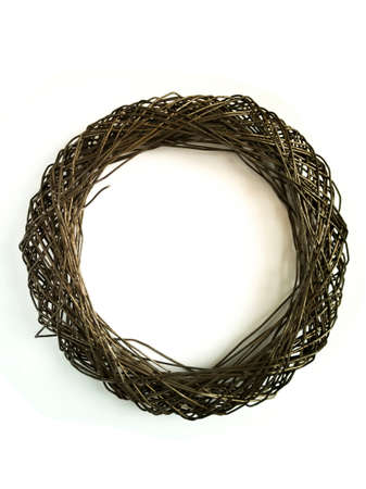 Coil of wire. Working inventory. white background.の写真素材