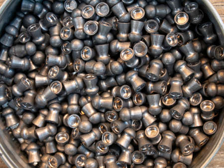 Pellets in a round box.の写真素材