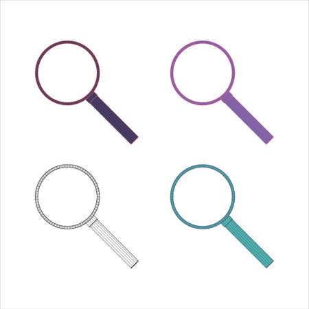 Set. Four paws. Different color palettes. Ribs. Polygons.のイラスト素材