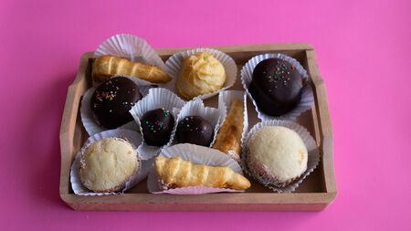 Baked sweets purely Chilean, fresh and delicious to share at tea time or at break time.の写真素材