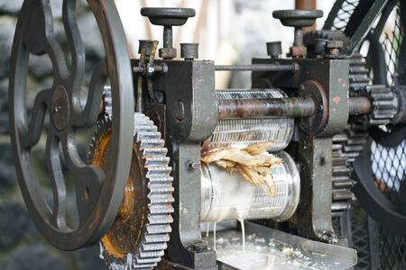 Sugar cane juice machineryの写真素材
