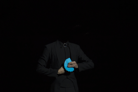 Magician card trick manipulationの写真素材